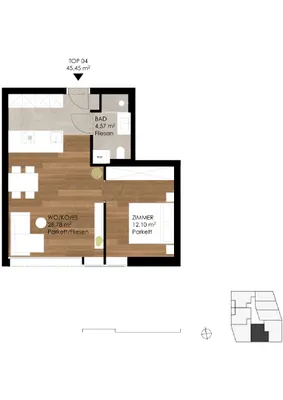 2-Zimmer-Wohnung kaufen in Innsbruck-Land – 48 m², € 283.325 – Bild 2 von 28