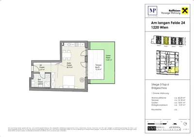 1-Zimmer-Immobilie kaufen in Wien – 42,2 m², € 281.000 – Bild 5 von 5