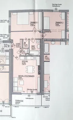 3-Zimmer-Wohnung mieten in Mödling – 80,01 m², € 1.325 – Bild 5 von 5