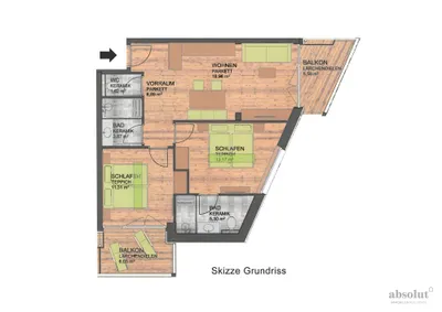 3-Zimmer-Wohnung kaufen in Zell am See – 61,13 m², € 455.000 – Bild 14 von 14