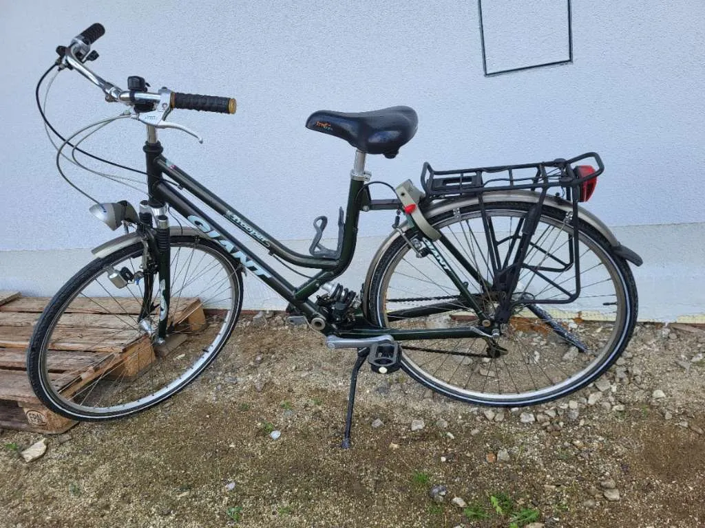 fahrradtasche einkaufstasche Gepäckträger Hapo-G recycelte 26 Zoll Mountainbike SHIMANO Klappstuhl Holz Wähle deine Farbe:Rot - Schwarz