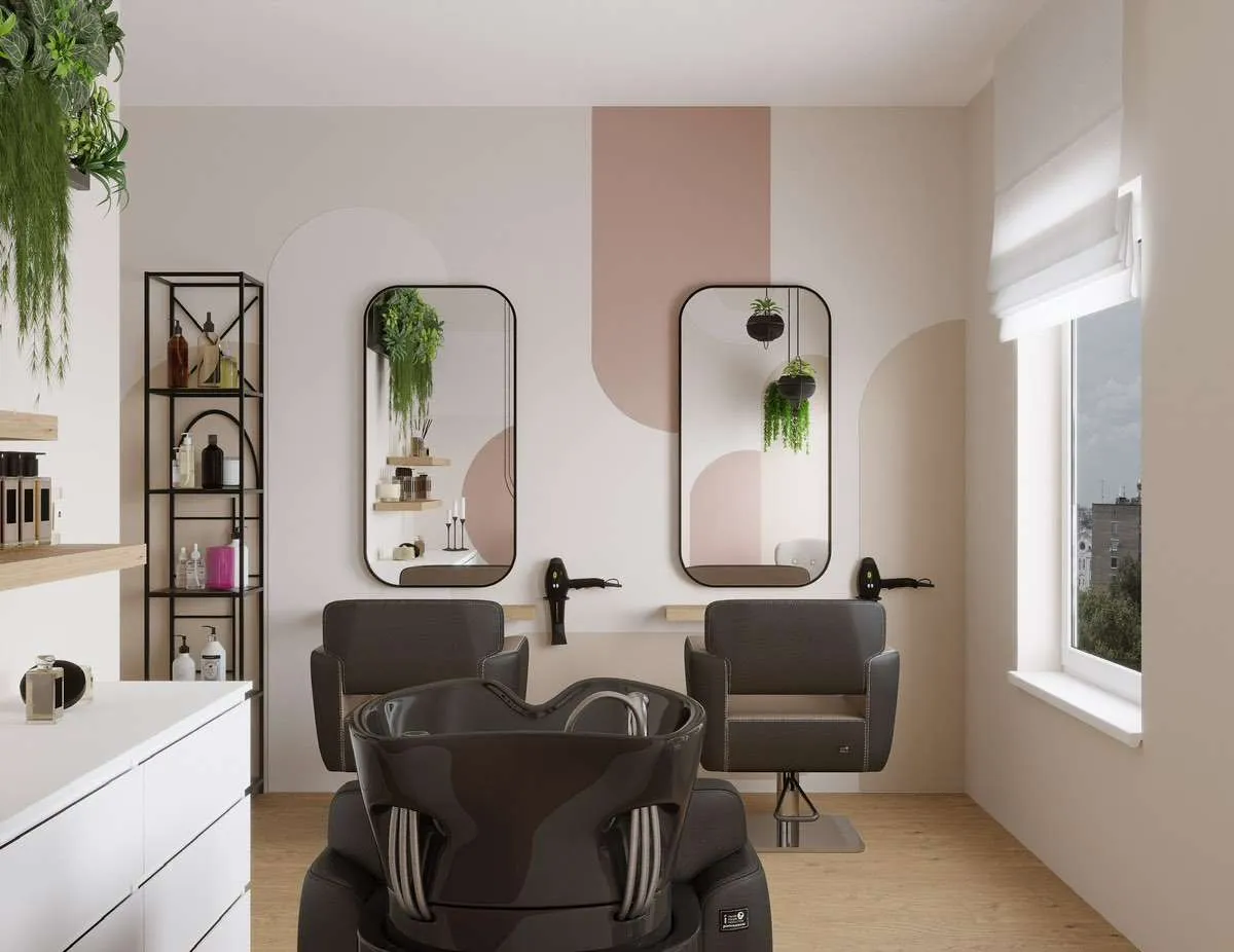 Voll ausgestatteter Friseurbereich + Beauty-Raum in 130 m² Salon - Ansicht 3