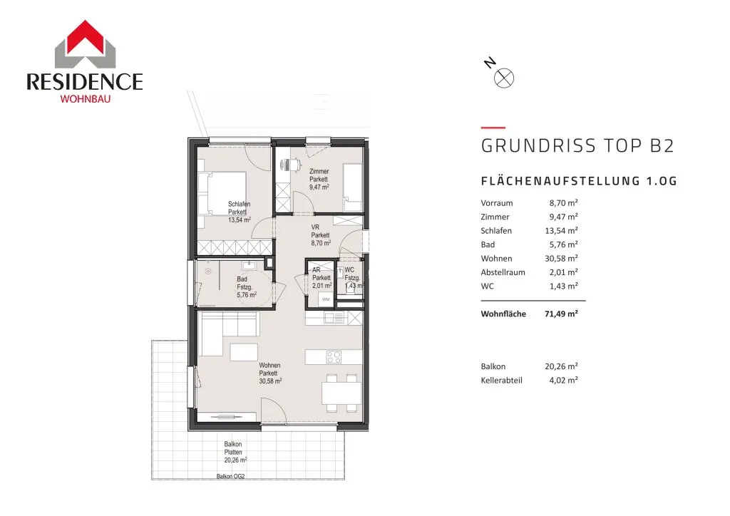 Wohnung – Elixhausen, Ehrengraben - Ansicht 3