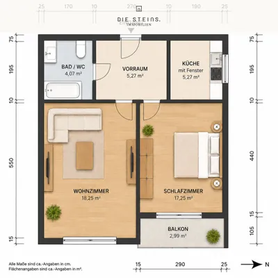 2-Zimmer-Wohnung kaufen in Salzburg Stadt – 44,5 m², € 265.000 – Bild 16 von 16