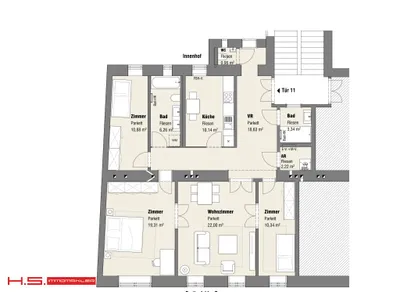 4-Zimmer-Wohnung kaufen in Wien – 105 m², € 795.000 – Bild 21 von 21