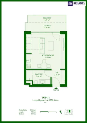 1-Zimmer-Wohnung mieten in Wien – 30,06 m², € 826 – Bild 27 von 27