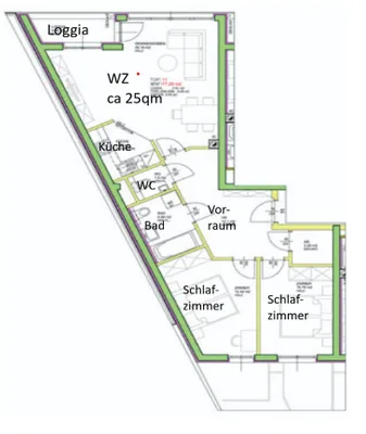 3-Zimmer-Wohnung mieten in Wien – 77 m², € 1.482 – Bild 13 von 13