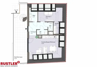 2-Zimmer-Wohnung kaufen in Baden – 80,63 m², € 529.000 – Bild 6 von 7