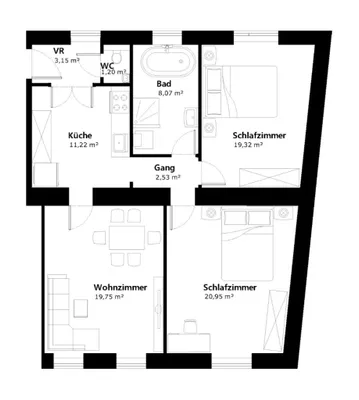 3-Zimmer-Wohnung mieten in Wien – 86 m², € 1.560 – Bild 7 von 7