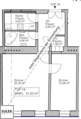 2-Zimmer-Wohnung kaufen in Wien – 52,62 m², € 229.000 – Bild 15 von 15