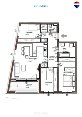 4-Zimmer-Wohnung kaufen in Vöcklabruck – 86,38 m², € 445.484 – Bild 4 von 4