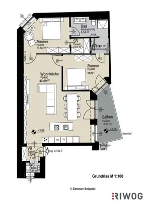 3-Zimmer-Wohnung kaufen in Wien – 93,4 m², € 890.000 – Bild 19 von 20