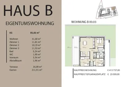 4-Zimmer-Wohnung kaufen in Graz-Umgebung – 85,66 m², € 413.738 – Bild 5 von 8