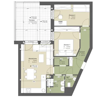 3-Zimmer-Wohnung mieten in Tulln – 58,05 m², € 1.026 – Bild 8 von 15