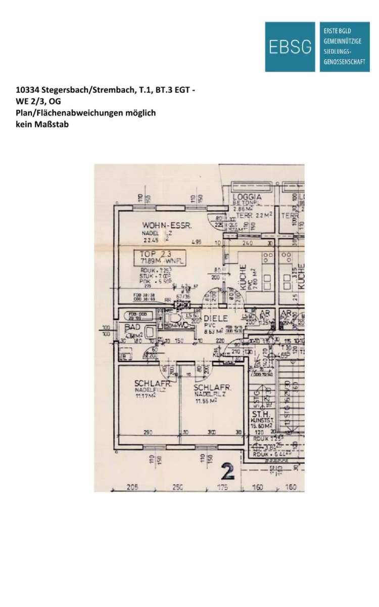 3-Zimmerwohnung im 1.OG mit Loggia – pohled 2