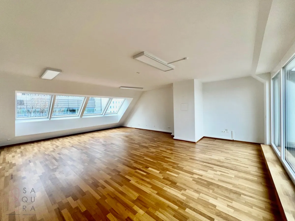 Exklusives Penthouse-Büro mit traumhaftem Panoramaausblick - Top Lage - UNO-City - Alte Donau - Ansicht 3
