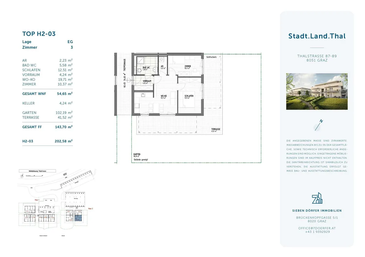 Familienidylle mit 3 Zimmer und großem Garten - verfügbar ab März 2024! NEUBAUPROJEKT - Widok 3