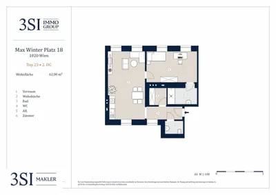 2-Zimmer-Wohnung kaufen in Wien – 62 m², € 449.000 – Bild 17 von 17