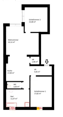3-Zimmer-Wohnung mieten in Wien – 93,42 m², € 1.631 – Bild 14 von 14