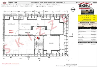 3-Zimmer-Wohnung mieten in Bruck an der Leitha – 76,05 m², € 805 – Bild 9 von 9