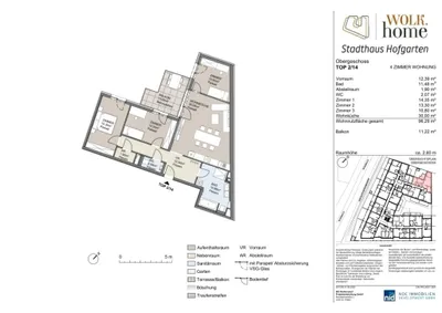 3-Zimmer-Wohnung kaufen in Mistelbach – 96,46 m², € 539.000 – Bild 2 von 11