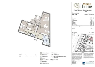 3-Zimmer-Wohnung kaufen in Mistelbach – 96,46 m², € 539.000