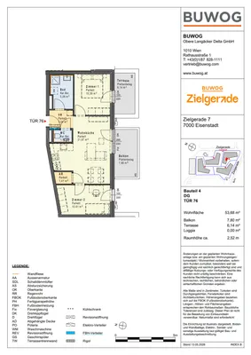 3-Zimmer-Wohnung kaufen in Eisenstadt – 53,68 m², € 279.000 – Bild 4 von 7