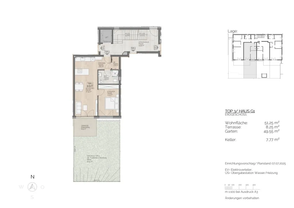 Wohnung – St. Lorenz, Plomberg - Ansicht 3