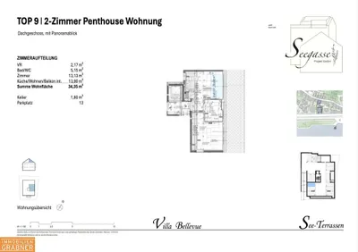 2-Zimmer-Wohnung kaufen in Gmunden – 34,35 m², € 445.000 – Bild 5 von 7