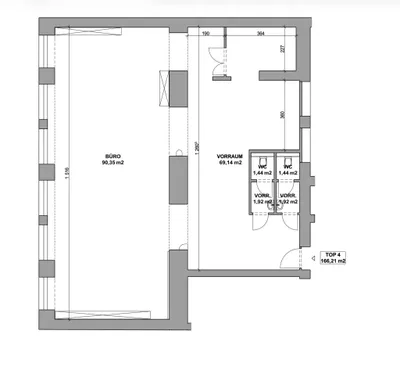 Gewerbeimmobilie mieten in Wien – 166,21 m², € 3.362 – Bild 2 von 2