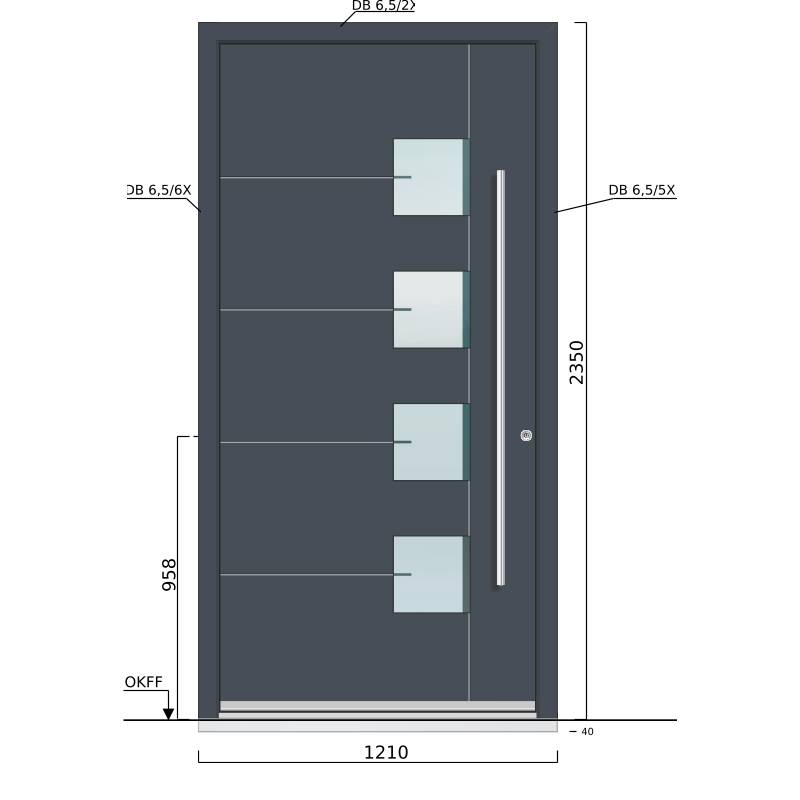 Gaulhofer Alu Haustüre