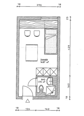 1-Zimmer-Wohnung mieten in Innsbruck – 17 m², € 727 – Bild 14 von 15