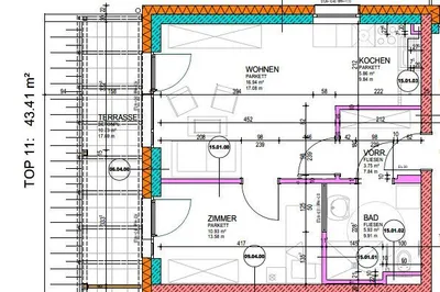 2-Zimmer-Wohnung mieten in Hartberg-Fürstenfeld – 43,41 m², € 714 – Bild 2 von 2