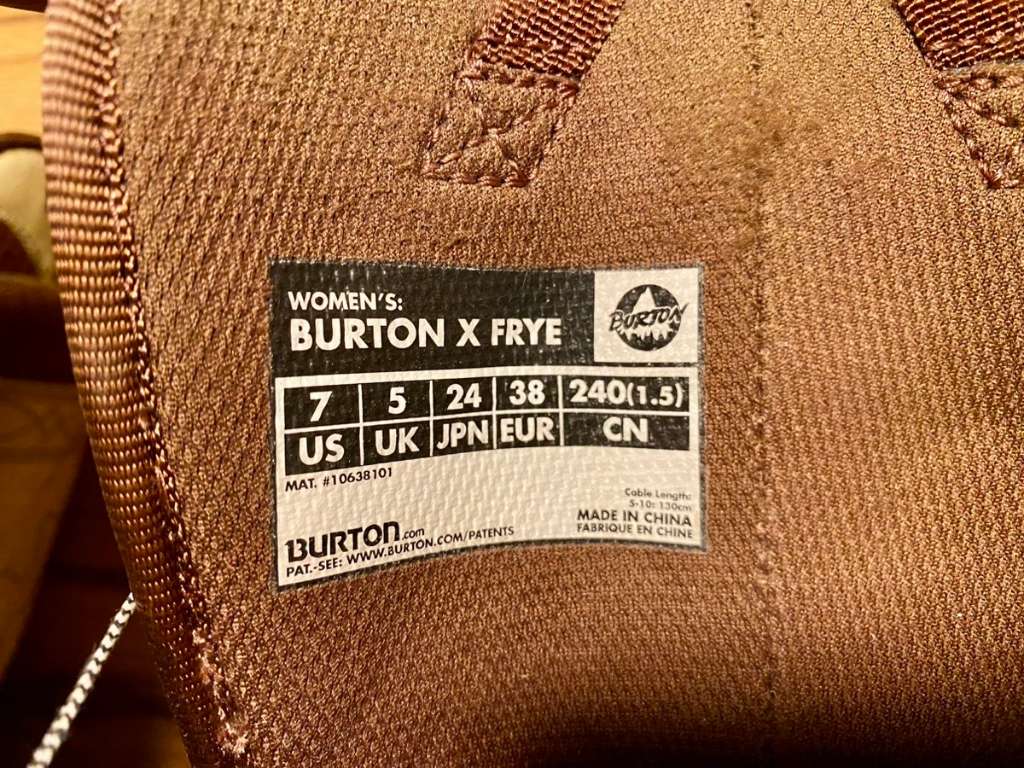 Burton sale x frye