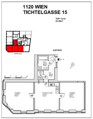 3-Zimmer-Wohnung kaufen in Wien – 81,9 m², € 399.000 – Bild 20 von 21