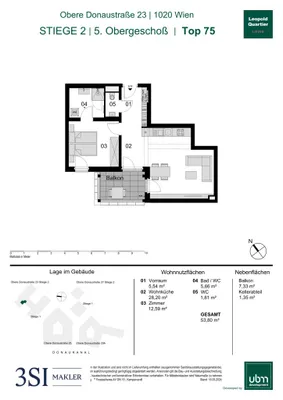 2-Zimmer-Wohnung kaufen in Wien – 53,8 m², € 546.000 – Bild 22 von 22