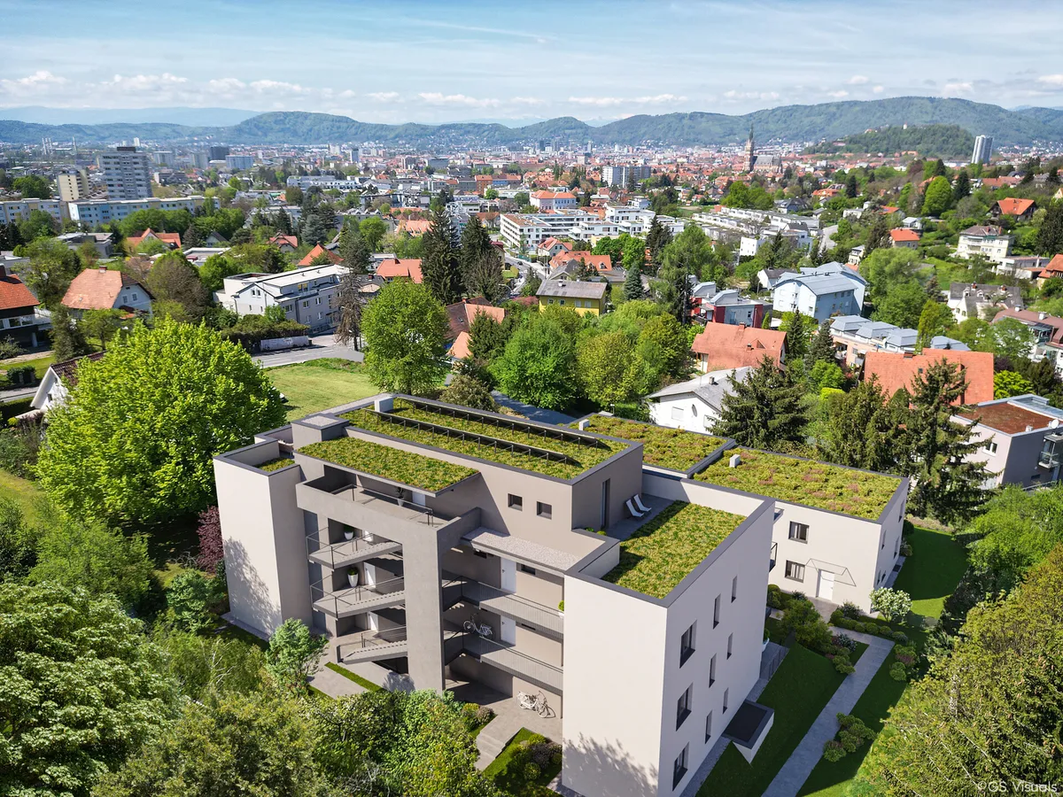 Großzügiges Wohnen 4-Zimmer-Wohnung mit Terrasse & 156 m² Eigengarten - in Graz-Waltendorf - zu kaufen - Ansicht 2