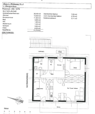 Wohnung mieten in Hartberg-Fürstenfeld – 71,71 m², € 711 – Bild 2 von 2
