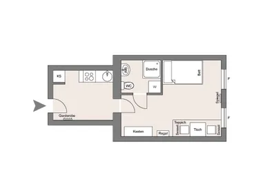 1-Zimmer-Wohnung mieten in Wien – 25 m², € 800 – Bild 8 von 8