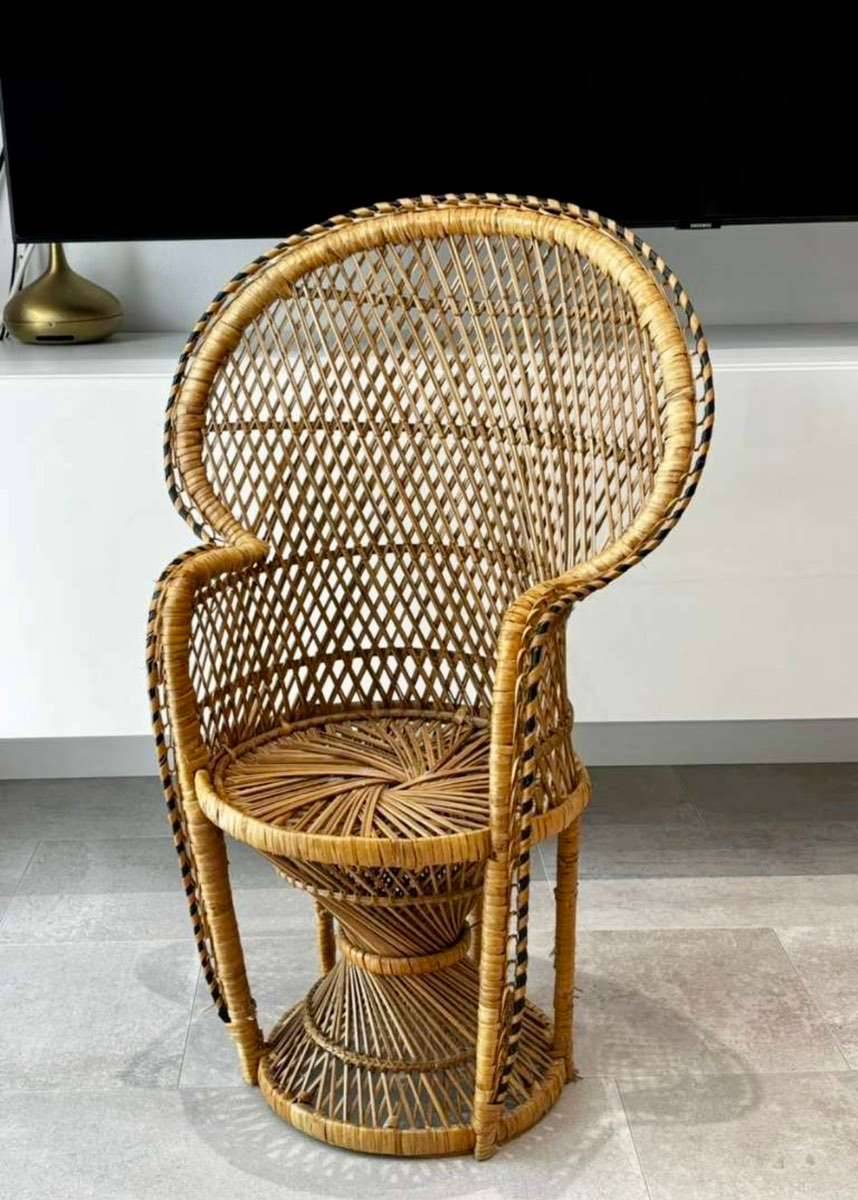 Stuhl aus Rattan und Bambus,  60,- (4481 Asten) - willhaben
