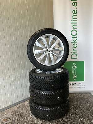 4 Alufelgen m.Winterreifen,Semperit 205/55 R16,Speed outlets Grip,Schraub