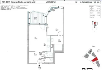 2-Zimmer-Wohnung kaufen in Wien – 51,21 m², € 444.358 – Bild 8 von 9