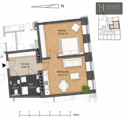2-Zimmer-Wohnung kaufen in Wien – 57,7 m², € 279.000 – Bild 7 von 7