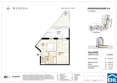 2-Zimmer-Wohnung kaufen in Wien – 43,94 m², € 287.400 – Bild 13 von 13