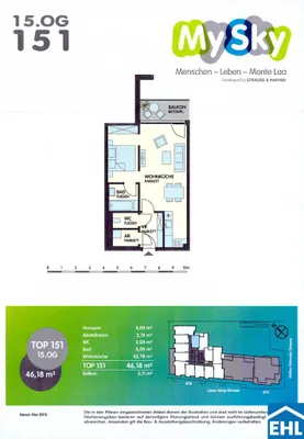 1-Zimmer-Wohnung mieten in Wien – 46,18 m², € 900 – Bild 13 von 13