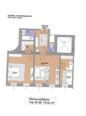 3-Zimmer-Wohnung mieten in Wien – 70,02 m², € 1.328 – Bild 12 von 13