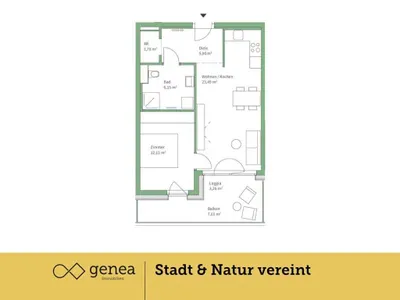 2-Zimmer-Wohnung kaufen in Graz – 49,43 m², € 249.000 – Bild 2 von 19
