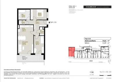 3-Zimmer-Wohnung mieten in Baden – 74,63 m², € 1.440 – Bild 11 von 11