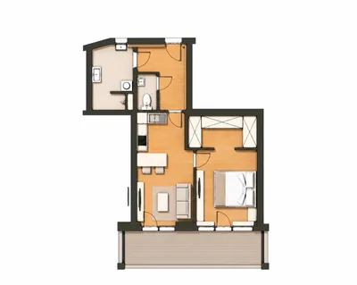 2-Zimmer-Wohnung mieten in Graz – 49 m², € 886