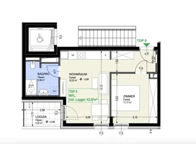2-Zimmer-Wohnung kaufen in Wien – 38,75 m², € 249.000 – Bild 10 von 11